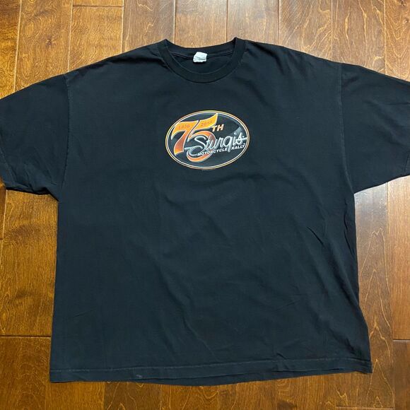 Alstyle Apparel 2015 75th Anniversary Sturgis Motorcycle Rally Tee Black 3XL - Picture 3 of 7